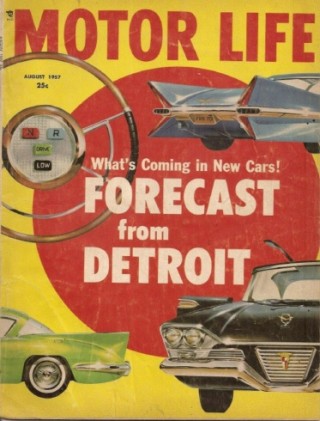 MOTOR LIFE 1957 AUG - NEW USA CARS,GOLDEN HAWK & TURNPIKE CRUISER TESTED